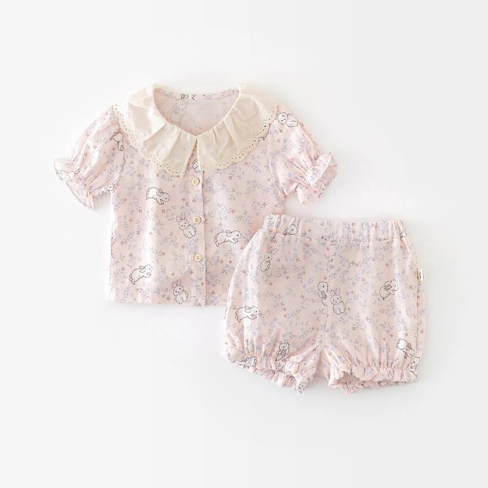 Printed ruffle collar premium set (SET OF 2)