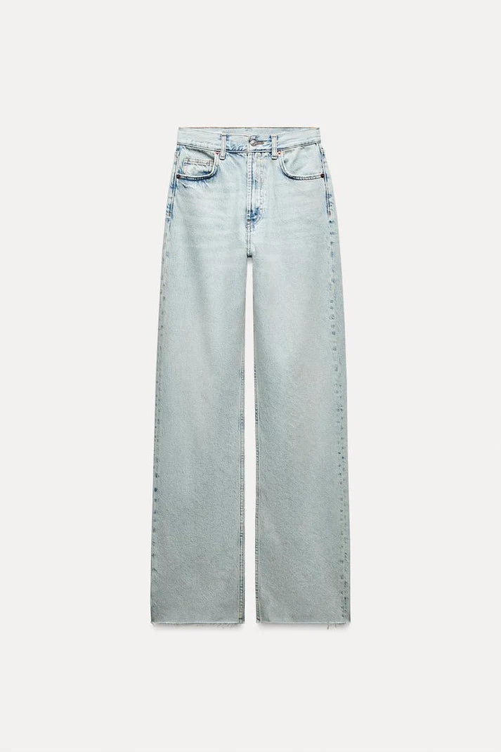 01 ZR Highwaist straightfit jeans ice blue