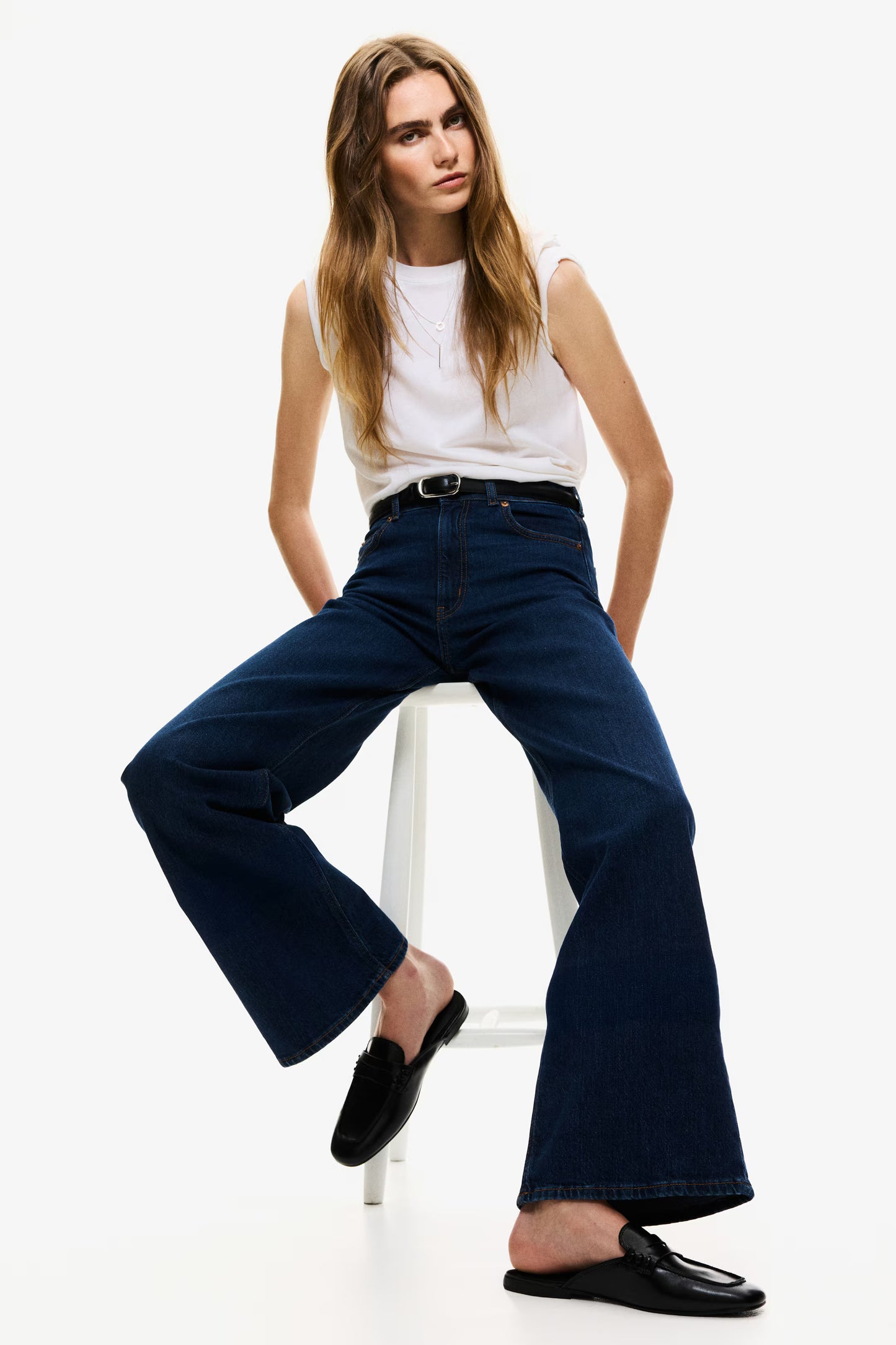 WIDE LEG HIGHWAISTED JEANS
