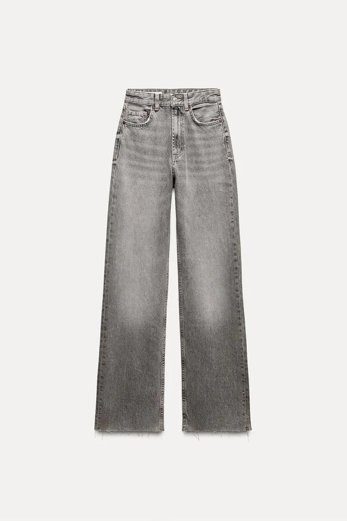 02 ZR Highwaist Straightfit Jeans Grey