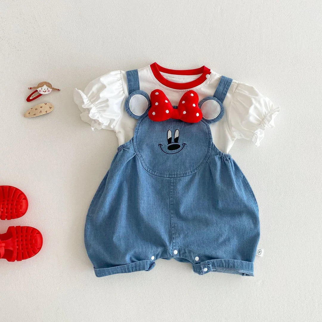 Minnie dungaree premium set