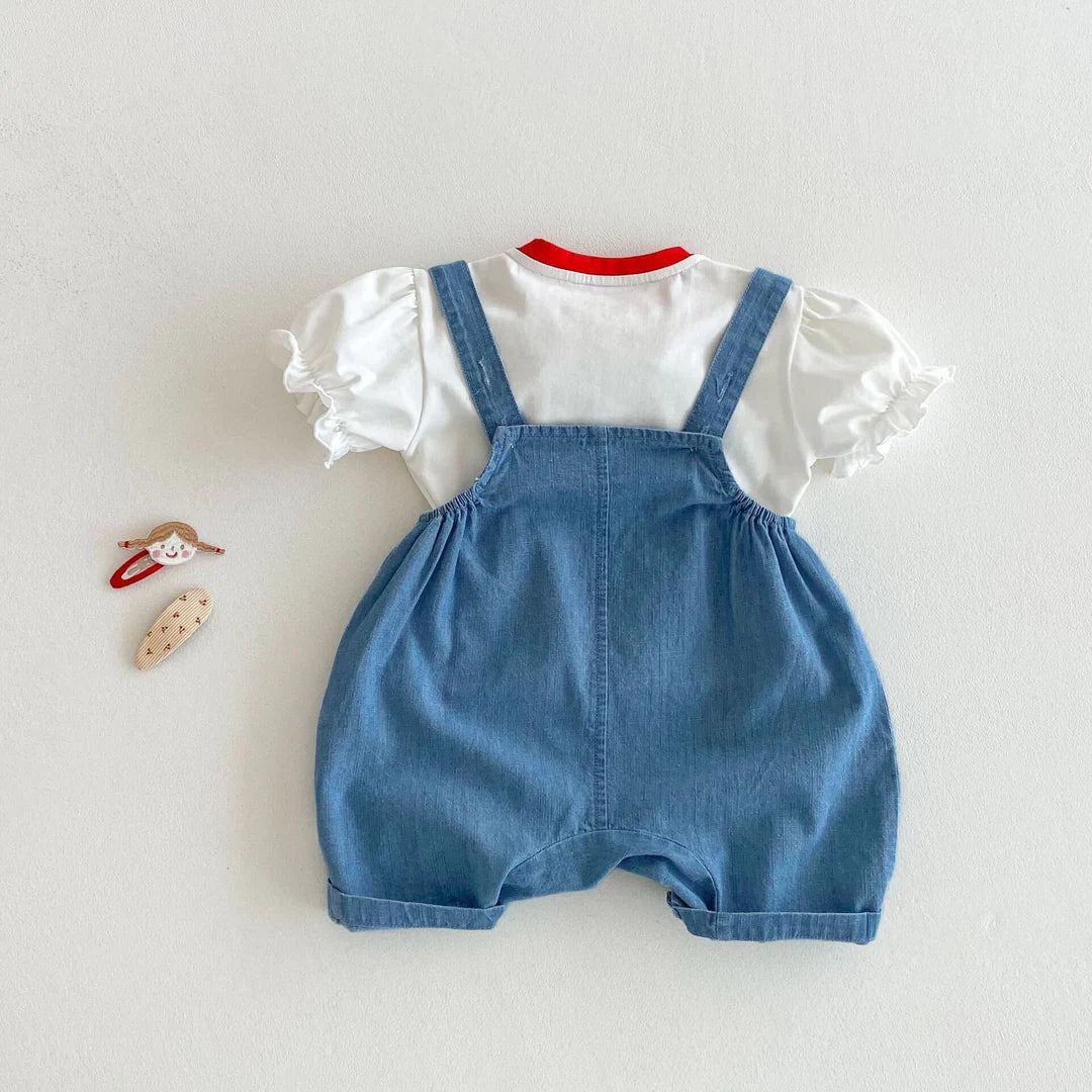 Minnie dungaree premium set