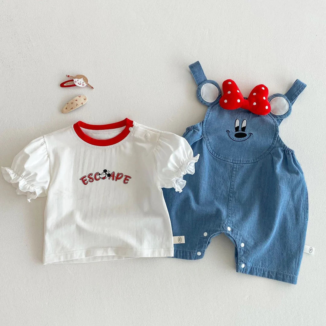 Minnie dungaree premium set
