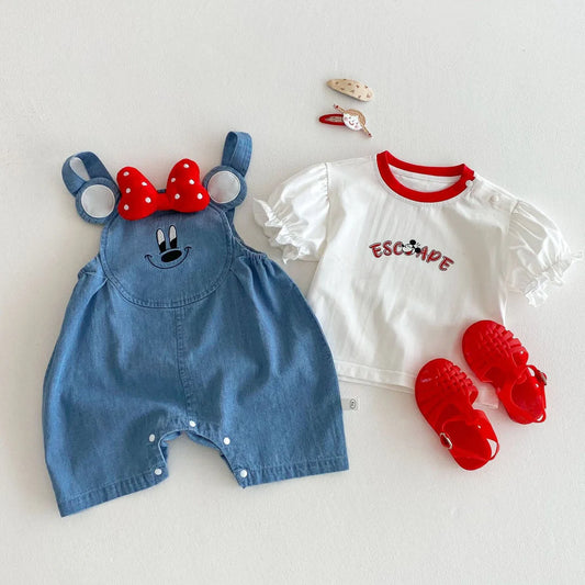 Minnie dungaree premium set